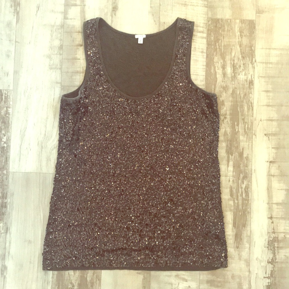 J. Crew sequin tank top